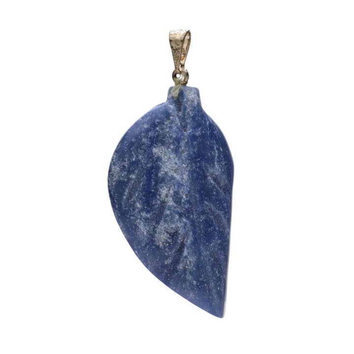 Blue Quartz Leaf Pendant for wholesale by Vives de la Cortada S.L