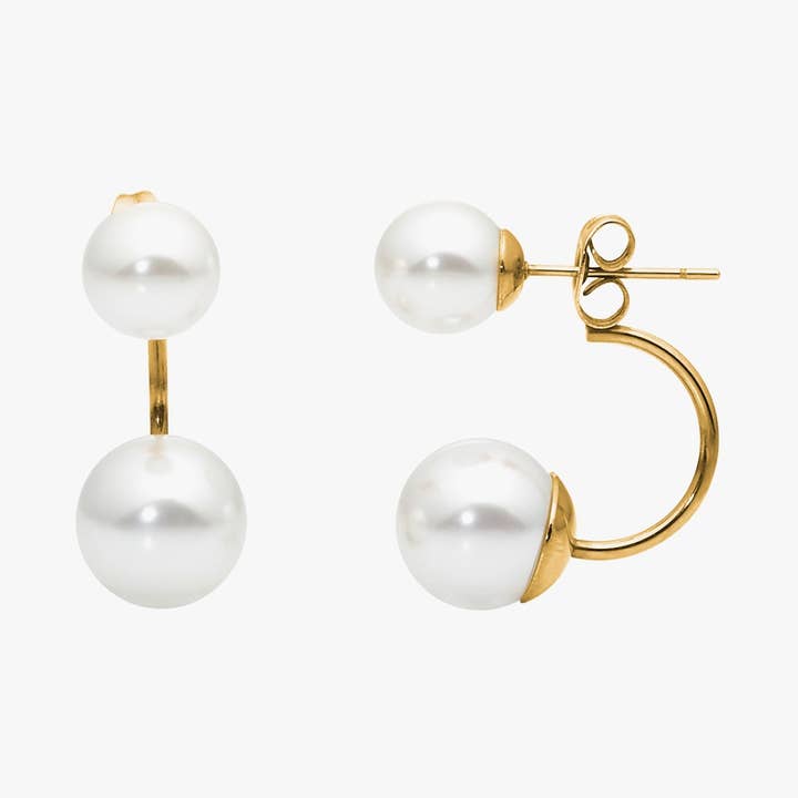 Oorbellen Stela met witte parel voor wholesale door Heideman Schmuck