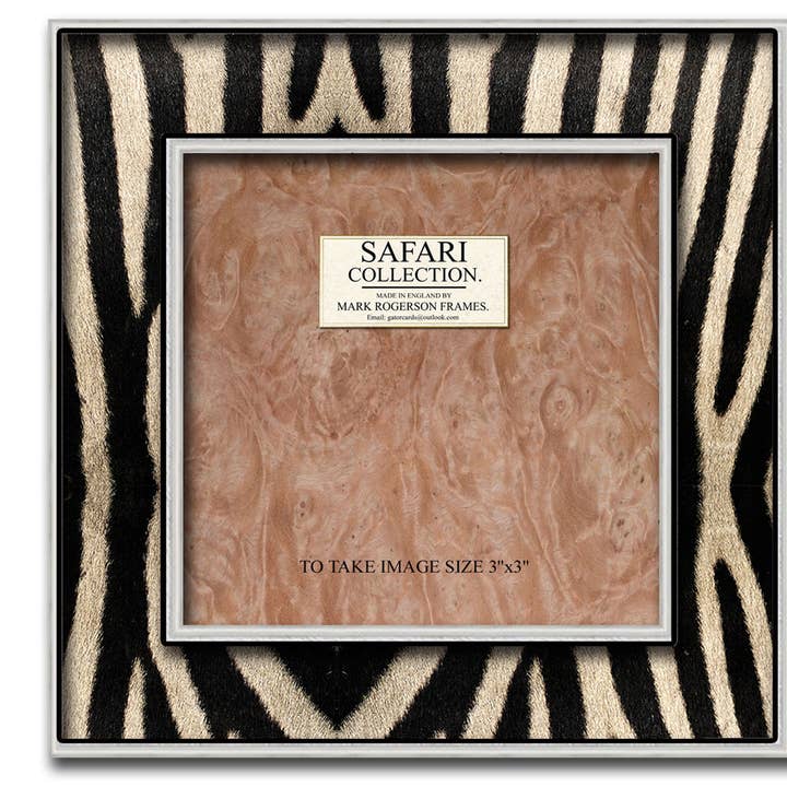 2269 Safari Zebra 3"x3" Bilderrahmen. für den Großhandel von Gator cards