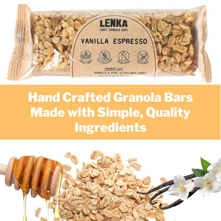 Lenka Craft Granola Bars - Wholesale Snack Bar - Vanilla Espresso Granola Bar4