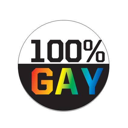 BT888- 100% That Gay 1.25" Button for wholesale by Kalan