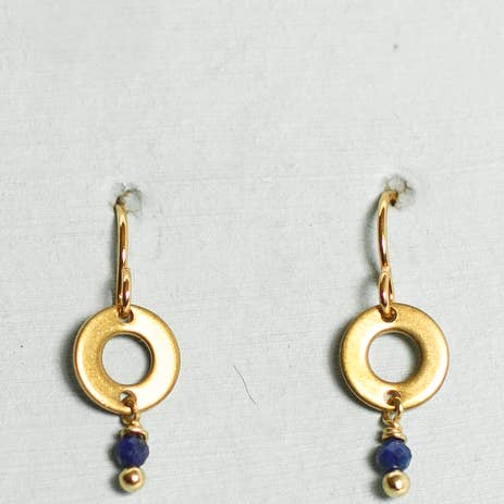 Truth & Wisdom Brass & Gold Plated Earrings for wholesale by Mend on the Move