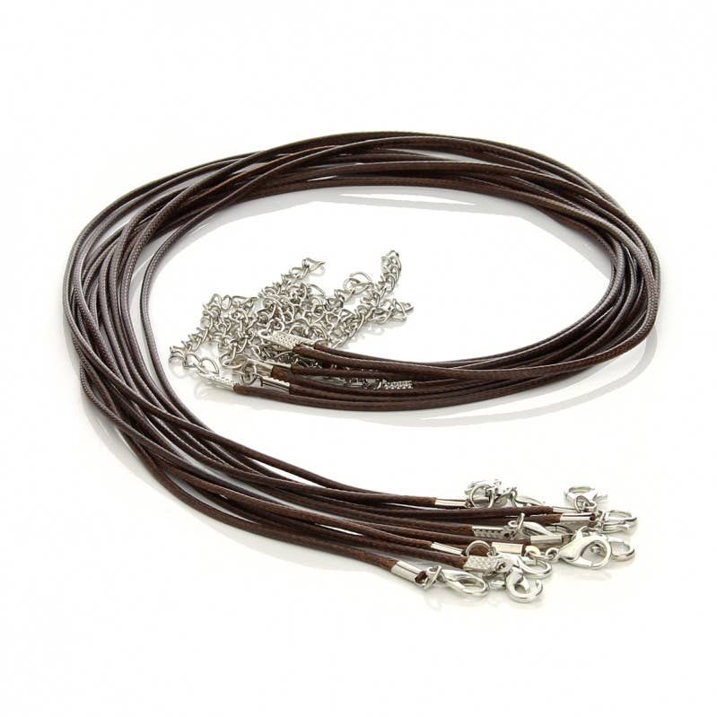 UniArt - Wholesale Knutselbenodigdheden - Set van 10 gewaxte nylondraad koorden van 1,5 mm met verlengketting3