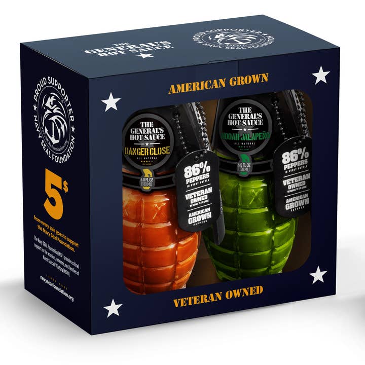 The General's Hot Sauce - Wholesale Hot Sauce - The Navy SEAL Foundation 2 Pack