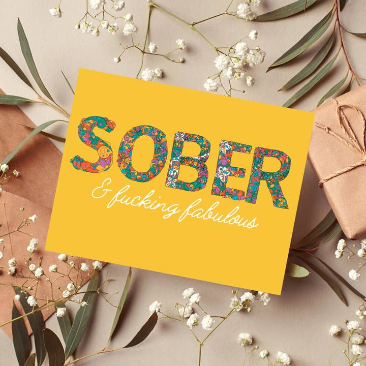 As Told By Ellie - Wholesale Everyday Greeting Card - Sassy Sobriety Card, Sober Gift, Recovery Card, Proud of You