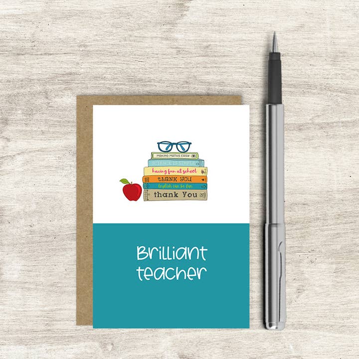 Professor Brilhante - (100% Nu) - Cartão de Cumprimentos por atacado de Dandelion Stationery