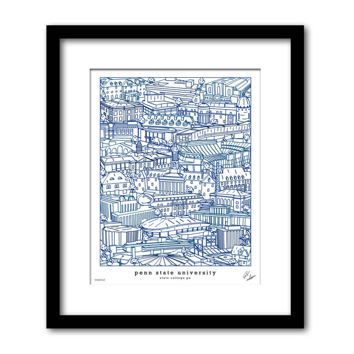 Penn State University Campus Artwork Pennsylvania Art for wholesale by Townsville Art