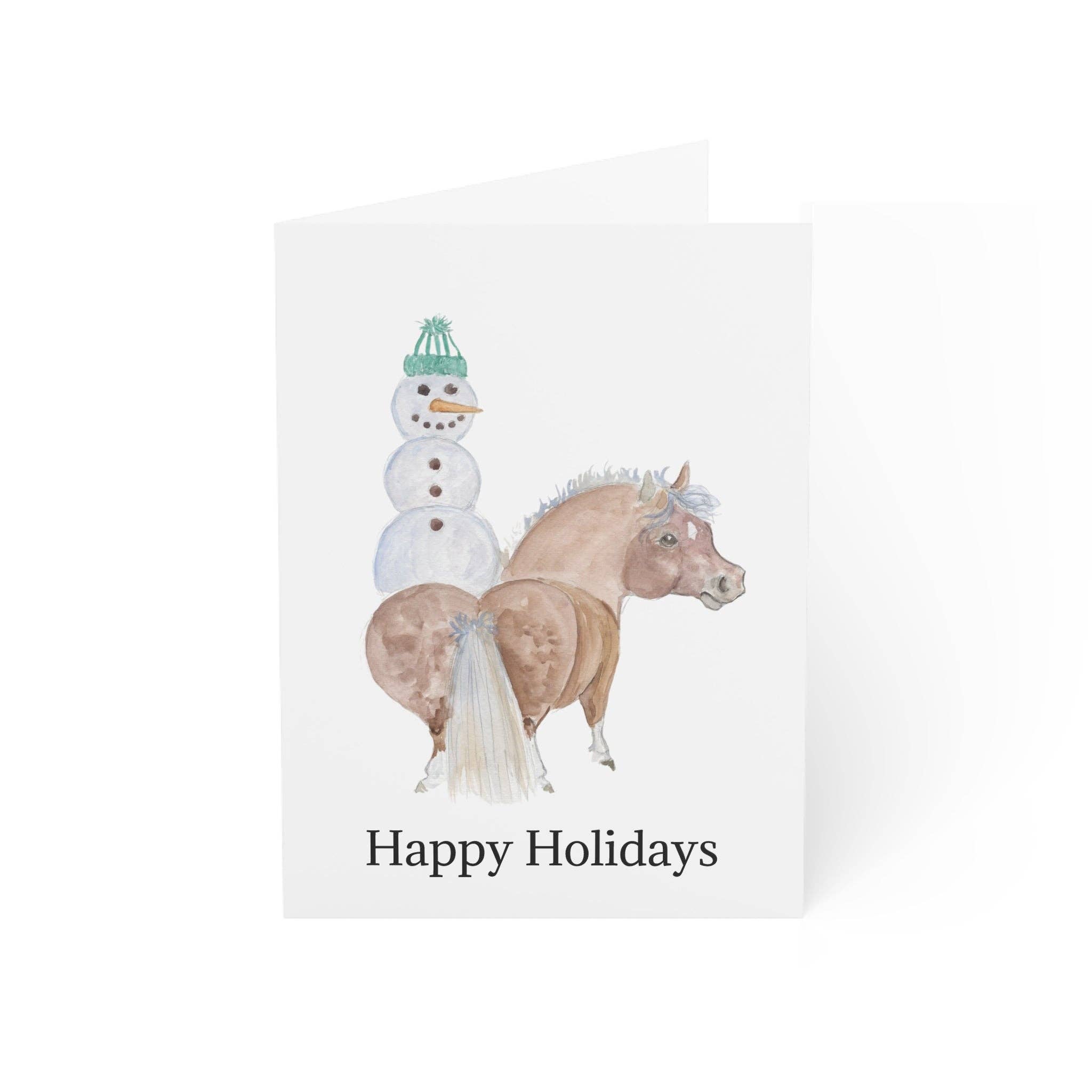 Sona Equestrian - Wholesale Christmas Card - Adorable Ponies Single Greeting Card5