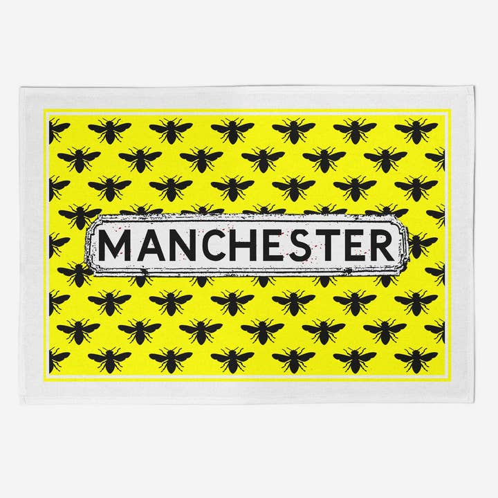 Gul och svart Bee Kökshandduk för wholesale av tinned snail