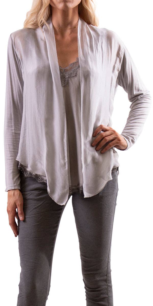 Gigi Moda - Wholesale Cardigan - Women's - Silk Front Cardigan18