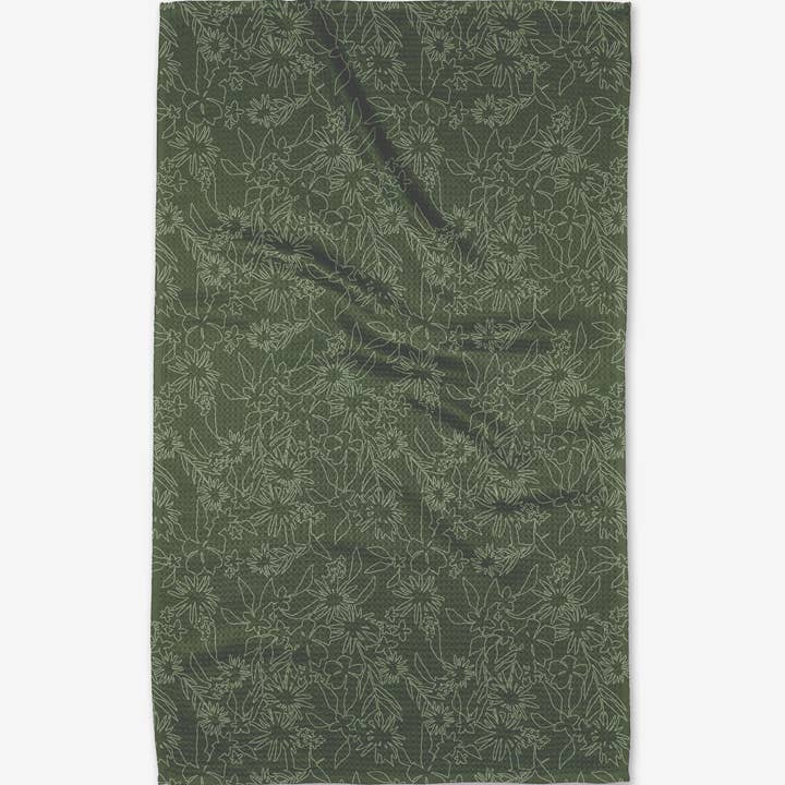 Geometry - Wholesale Tea Towel - Matcha Florals