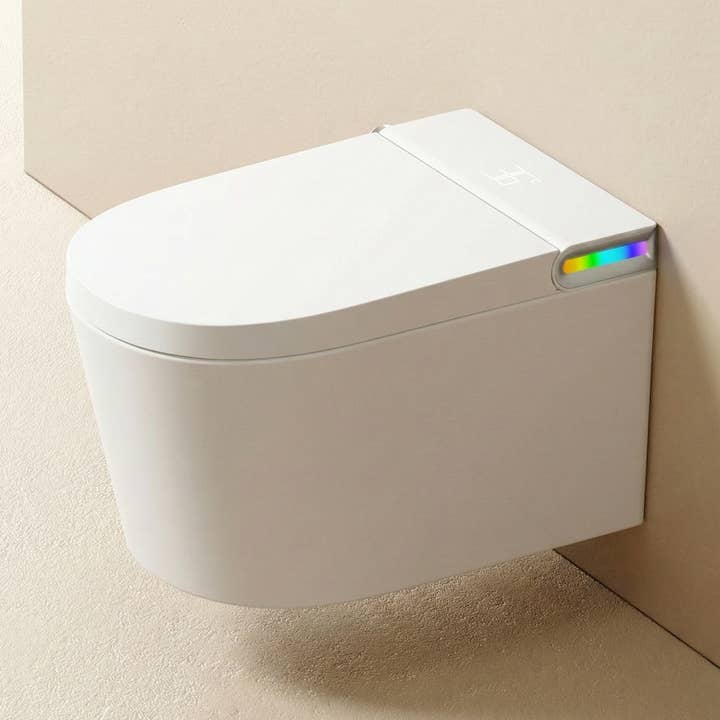 Ener-J Hygiene Pro Inodoro Inteligente Montado en la Pared, Tanque Incorporado, Esterilización UV, Tapa Automática y Bidé Calefactado para venta al por mayor de ENER-J