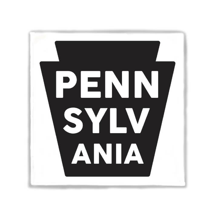 Pennsylvania Keystone Square Magnet for wholesale by Lucky Mfg. Co.