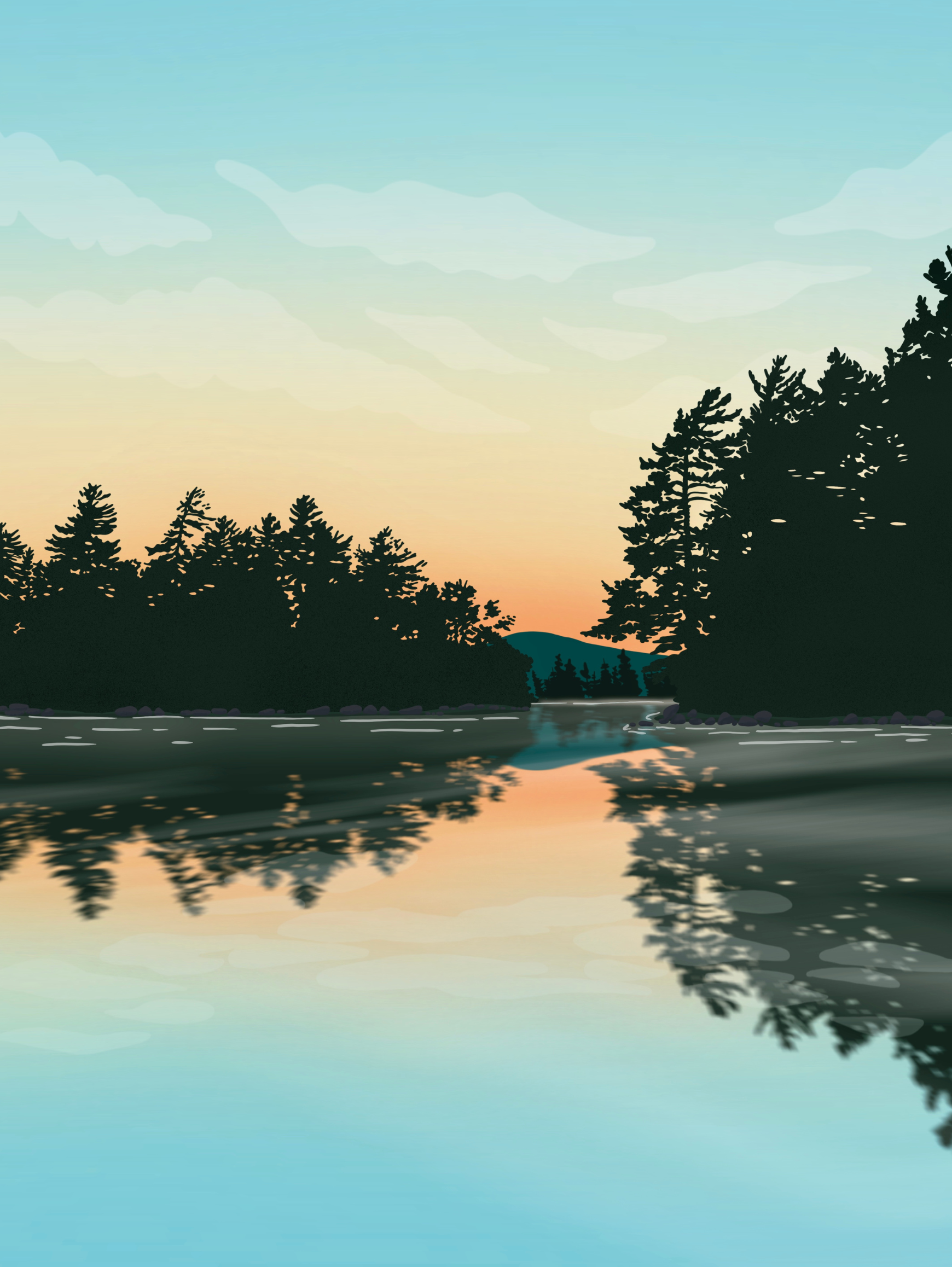 Boreas Design Shop - Wholesale Art Print - Sacandaga Lake Print - Adirondacks, New York3