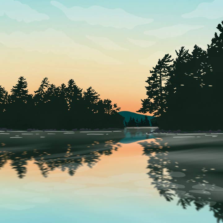 Boreas Design Shop - Wholesale Art Print - Sacandaga Lake Print - Adirondacks, New York3