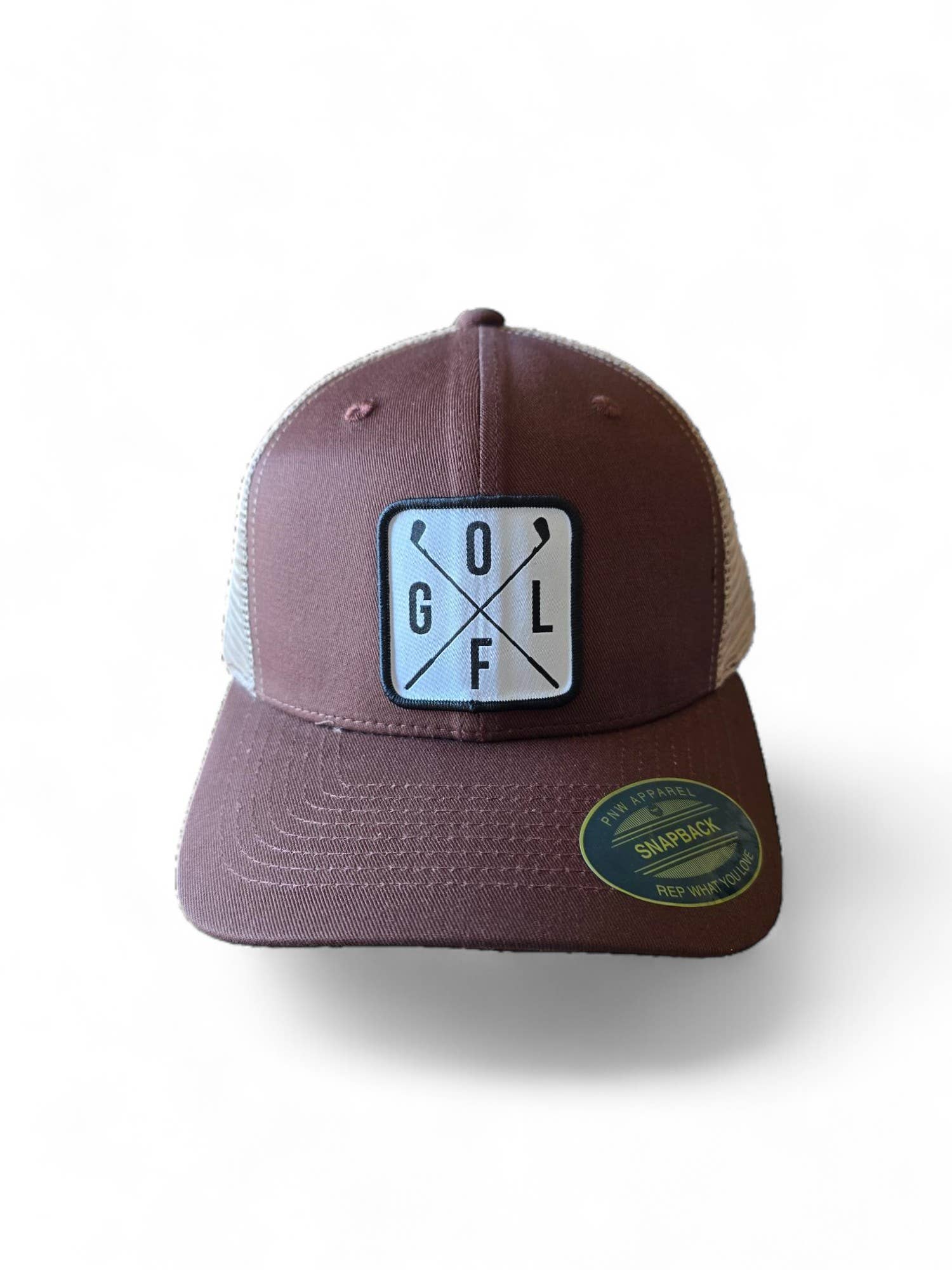 PNW Apparel - Wholesale Trucker Hat - Unisex - Golfing Trucker Hat with Golf Patch Mesh Back Snapback9