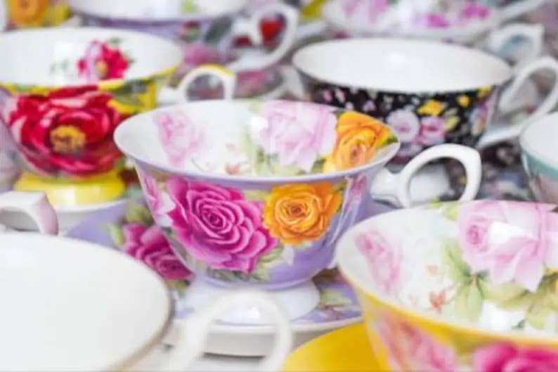 All Little Cute Things - Wholesale Tea Set - Tea Party Mismatched teacups Event Planner4