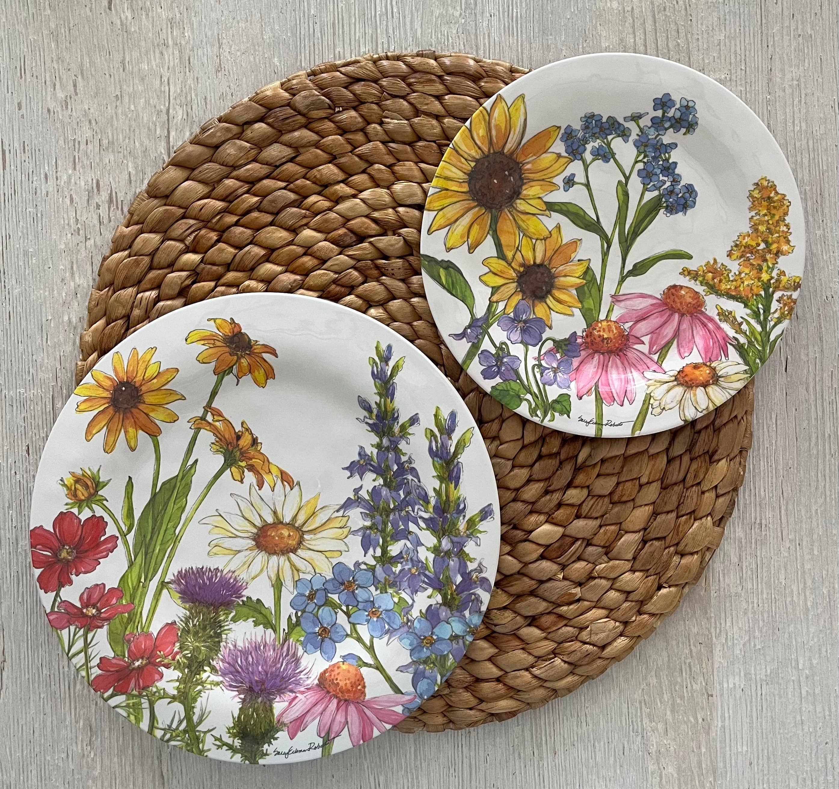 Bamboo Table - Wholesale Dinner Plate - Wildflower Floral Garden Bamboo Dinner Plate6
