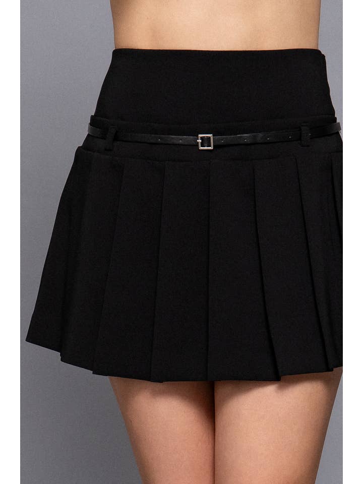 Active Basic | Active USA – Engroshandel Nederdel - Dame – Miniskjørt med mellemtalje med bælte og undershorts13