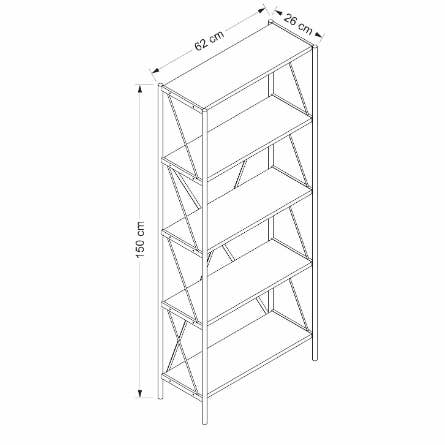 Metal Leg Bookshelf - Senza and other Purchase wholesale hexagon wire shelf. Free returns & net 60 terms on Faire trending on Faire.
