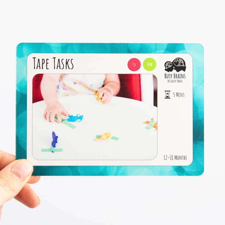 Busy Brains Activity Packs - Venta al por mayor Tarjetas de aprendizaje - Niños y bebés - Kit de inicio para niños pequeños: 3 copias de paquetes de 12 a 18 y 18 a 24 meses2