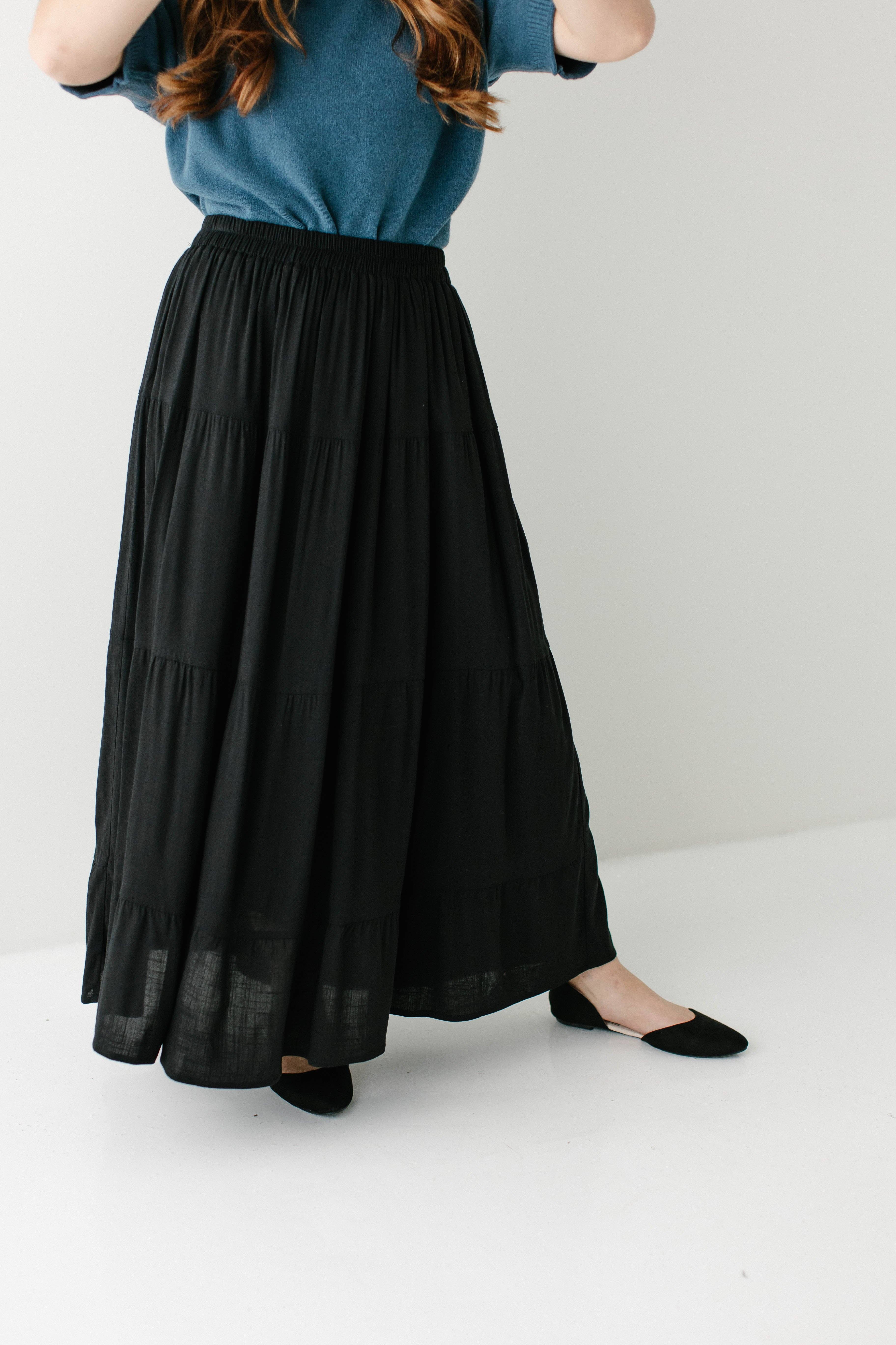 The Main Street Exchange - Wholesale Skirt - Women's - 'Addison' Tiered Maxi Skirt19