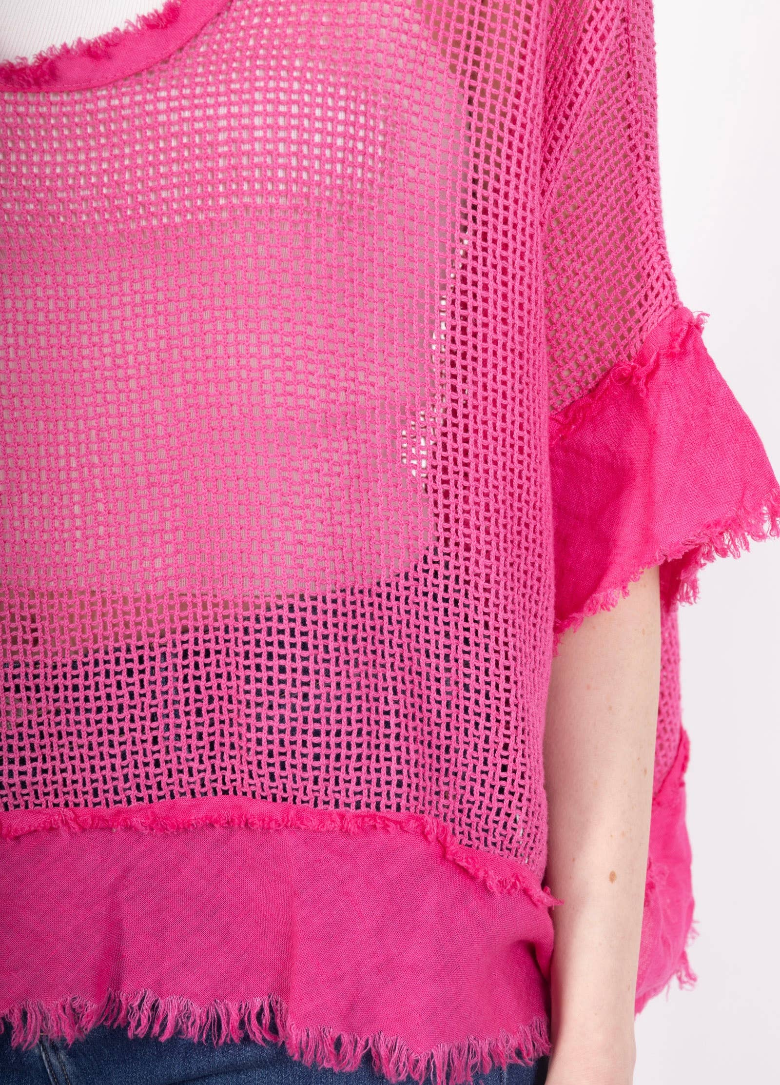 LINEN & COTTON HOUSE – Großhandel Bluse – Damen – TOP AUS BAUMWOLLSTRICK 23911 100 % BAUMWOLLE25