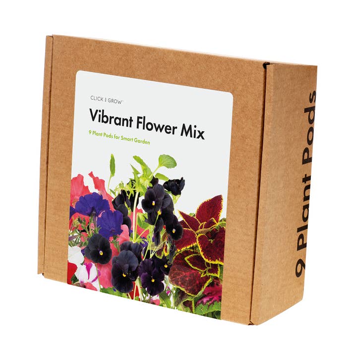 Lot de 9 mélanges de fleurs vibrantes pour la vente par Click and Grow