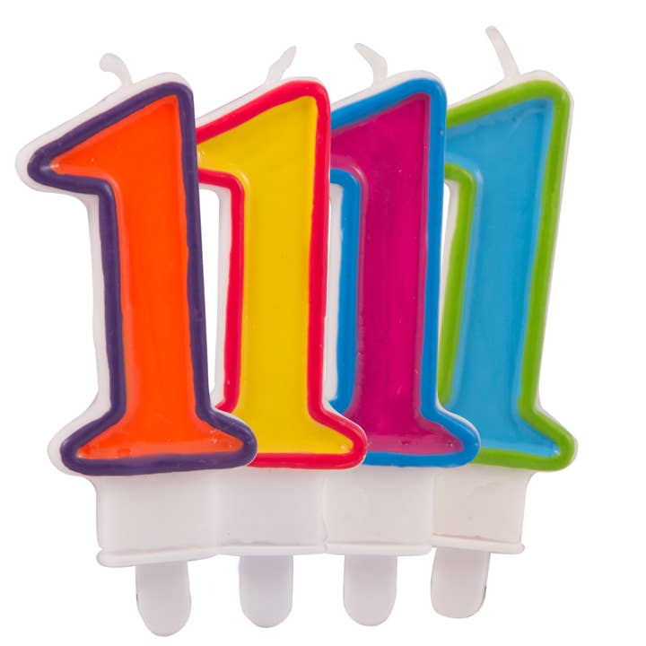 Bougie numéro 1 colorée pour la vente par Folat BV