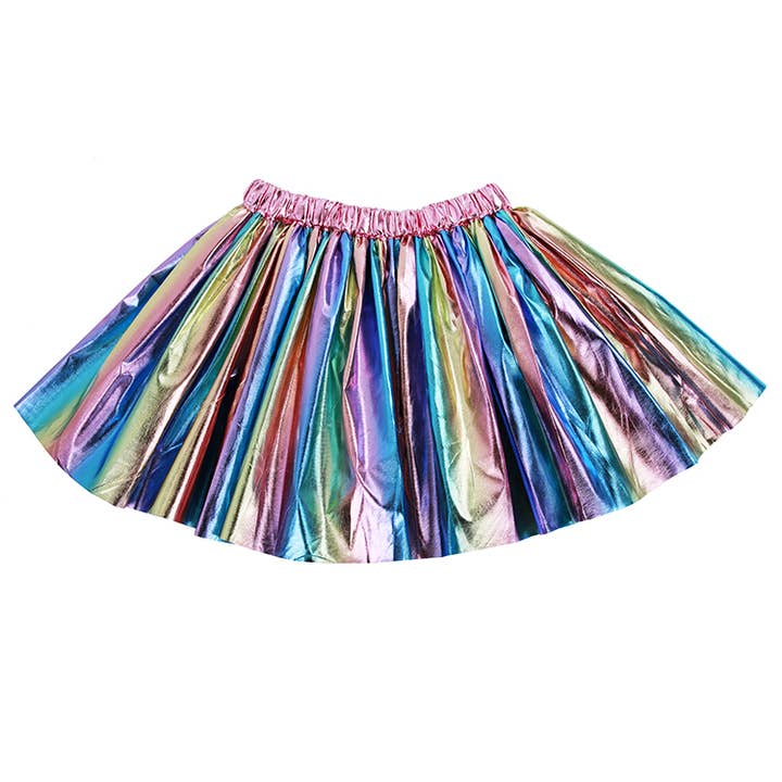 Sparkle Sisters by Couture Clips - Wholesale Skirt - Kids - Metallic Rainbow skirt