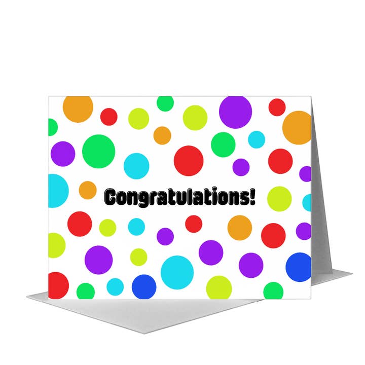 Points, Carte de Vœux (#7987H) pour la vente par Printed Canvas