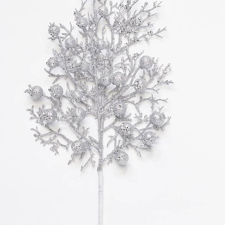 WORTH IMPORTS - Wholesale Christmas Decoration - 13" Glittered Berry Pick3