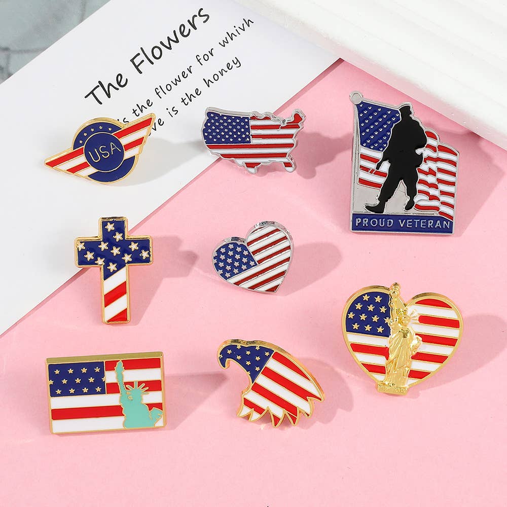 Tourtiwi - Wholesale Brooch - National Flag Theme Series Brooch Badge19