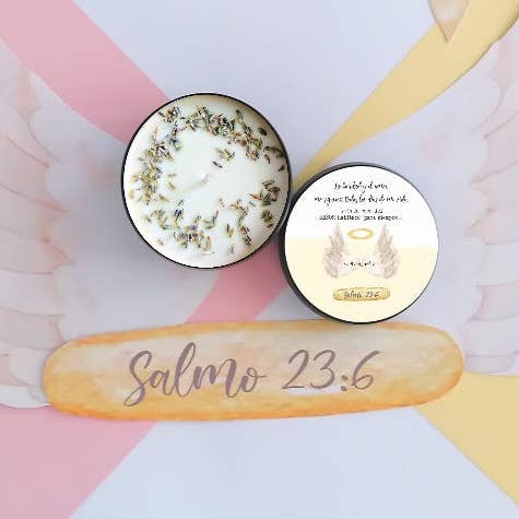 Salmo 23:6 | Faith Candle por atacado de PINK FLAMINGO CANDLE