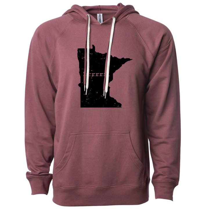 Minnesota Awesome – Großhandel Sweatshirt mit Grafikdruck – Unisex – Brrrrr Minnesota Leichter Kapuzenpulli1