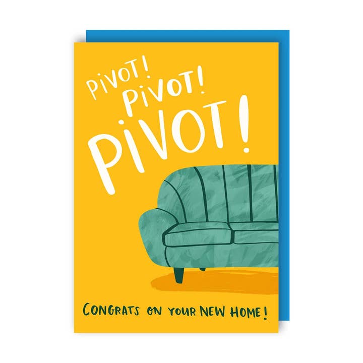 Lucy Maggie Designs - Wholesale Congratulations Card - Pivot Friends Ross Geller New Home Card