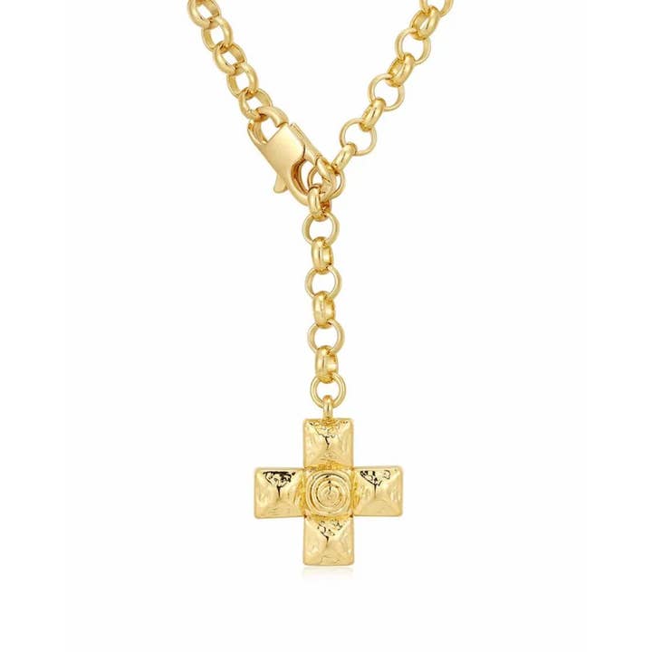 Sweet Cherry Sky - Wholesale Pendant/Charm Necklace - Chunky Cross Pendant Necklace in Silver or Gold