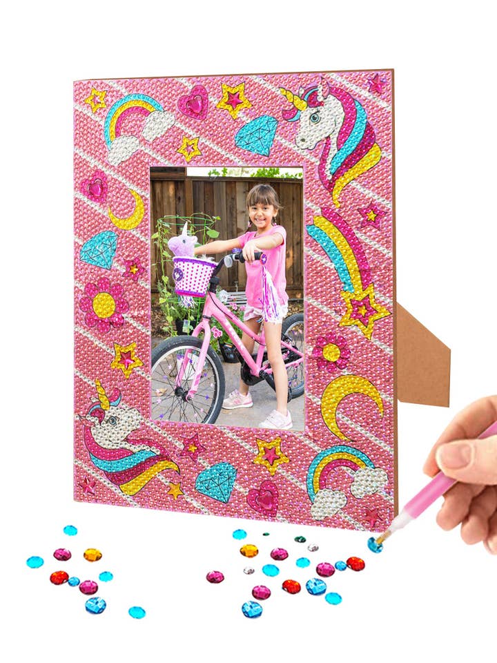 Diamond Art DIY Photo Frame (Unicorn) (1pc) for wholesale by AYK Brand