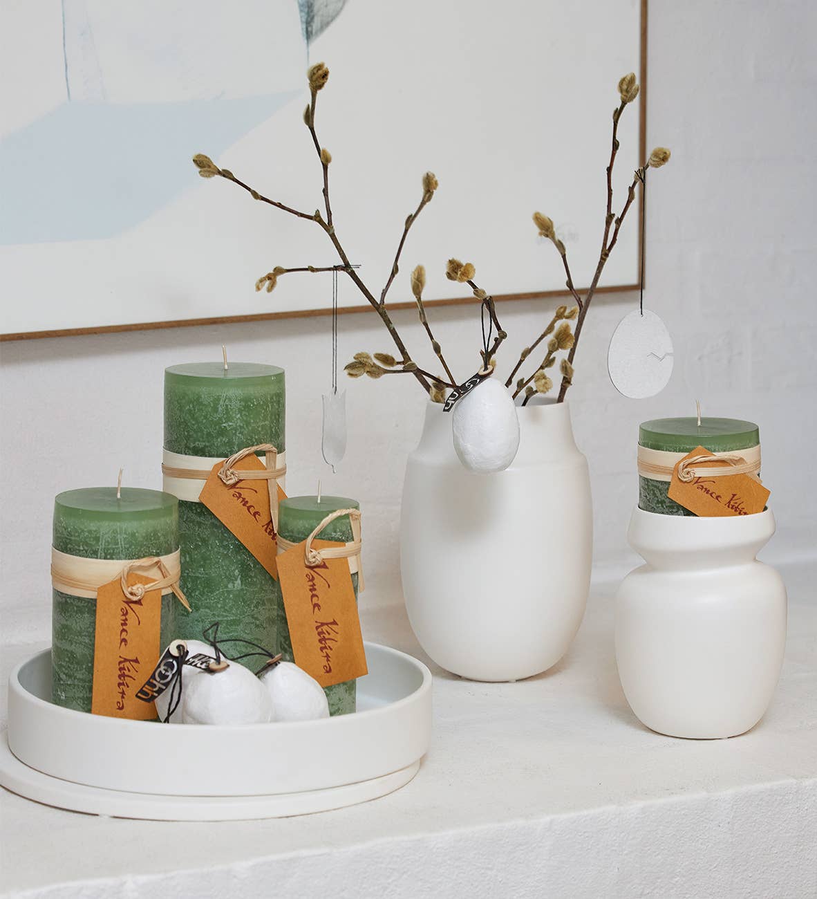 Lübech Living – wholesale Vase – ANIA vase, sandy finish, White3