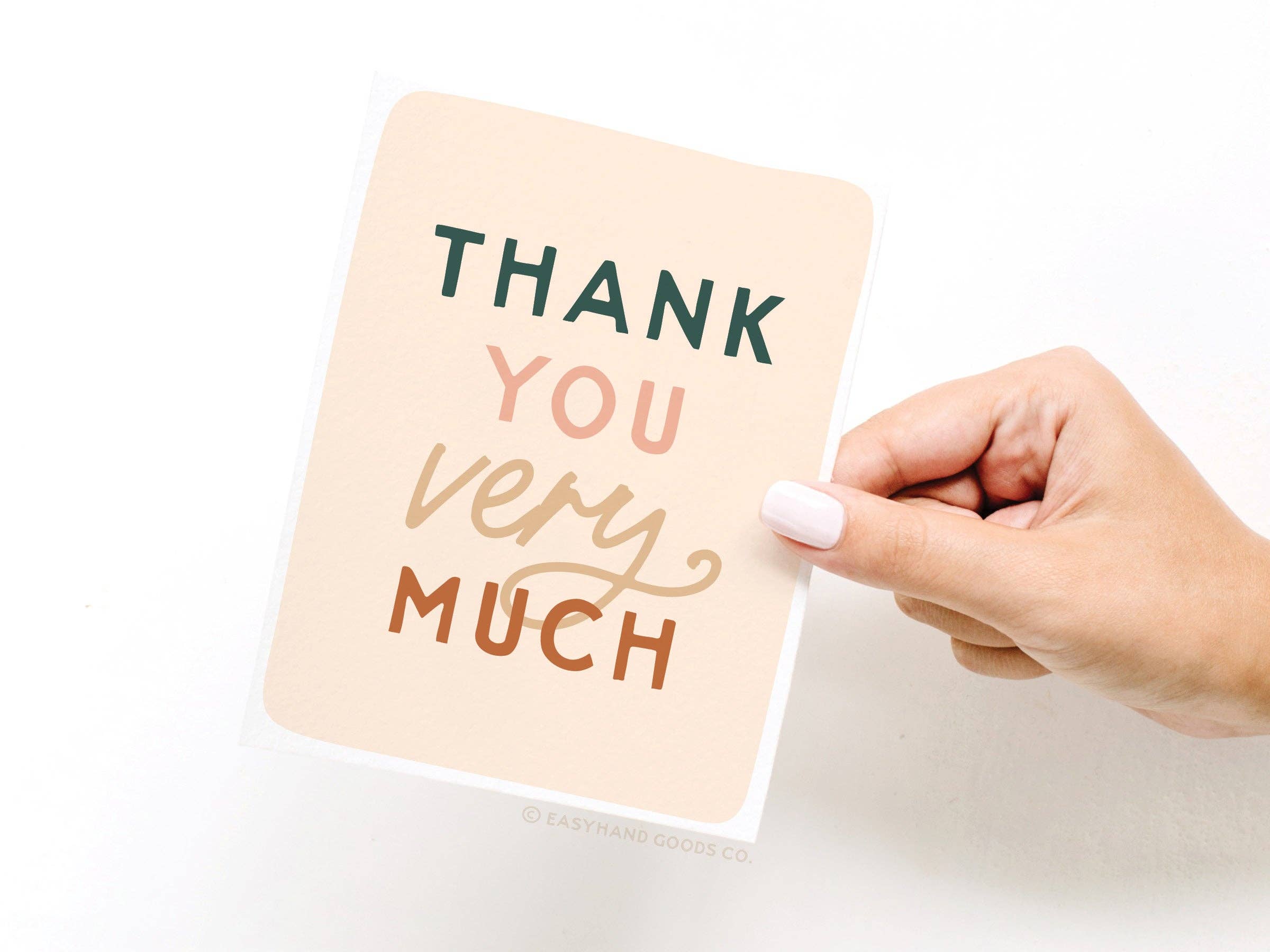 Easyhand Goods – formerly Onderkast - Wholesale Thank You Card - Thank You Very Much Greeting Card2