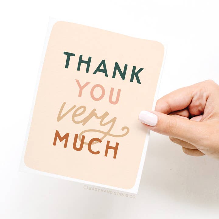 Easyhand Goods – formerly Onderkast - Wholesale Thank You Card - Thank You Very Much Greeting Card2