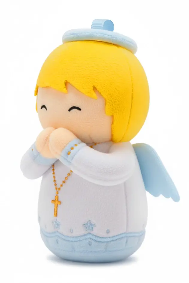 Little Drops of Water® - Wholesale Stuffed/Plush Toy - Kids & Baby - Guardian Angel Boys Catholic Mini Plush Doll 4.75" | Angel1