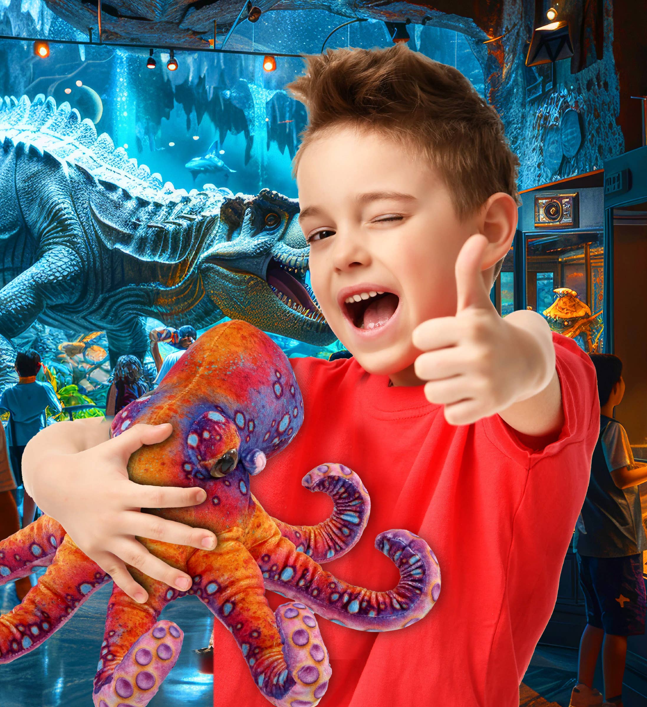 Cota Global - Wholesale Stuffed/Plush Toy - Kids & Baby - Wild Collection Plush - Octopus 15"1