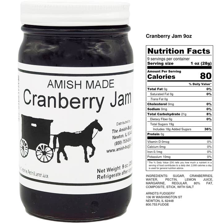 Arndt's Fudgery LLC - Wholesale Jam/Jelly - Amish made Jam and Jellies - 8 oz.4