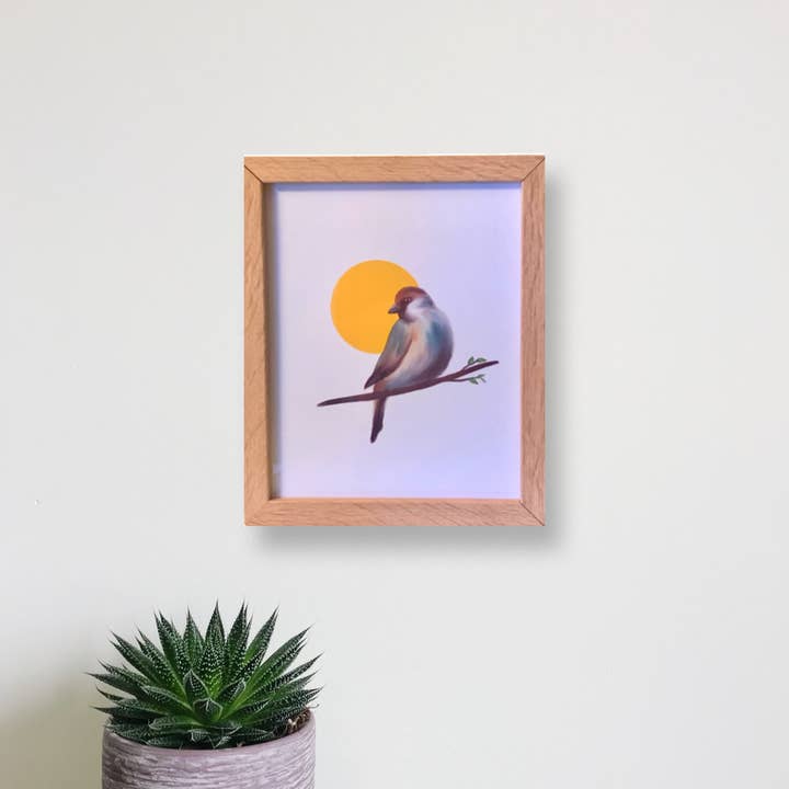 Art Print- The Sparrow for wholesale by Poppy Simplicity