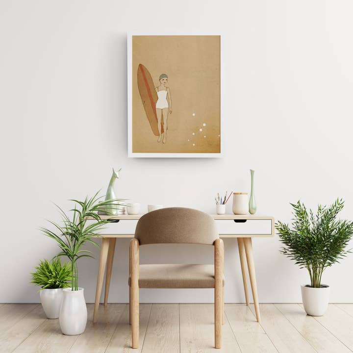 Surfer Girl Wall Art for wholesale by Irena Sophia