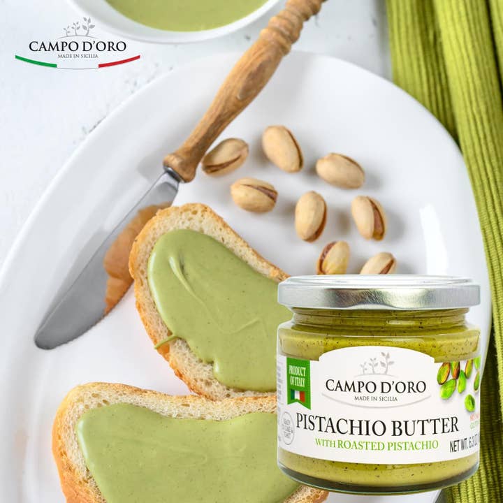 Wholesale Italian Food - Wholesale Nut Butter - Campo D'Oro Pistachio Nut Butter 6.35 oz4