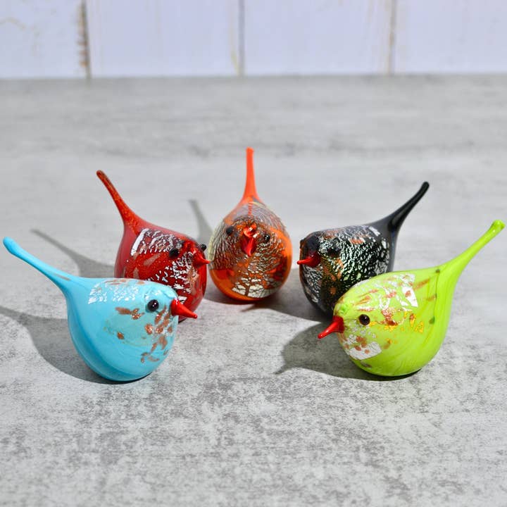 Murano Glass Coco Bird Figurine, Made in Italy for wholesale by Via Graceffo