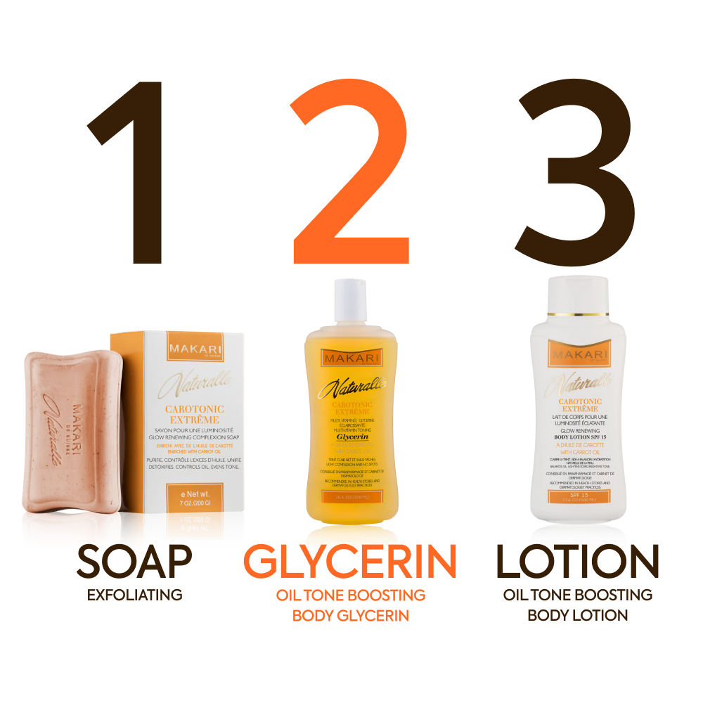 Makari De Suisse - Wholesale Body Cream/Lotion - Naturalle Carotonic Extreme Multivitamin Toning Glycerin 2 Pack6