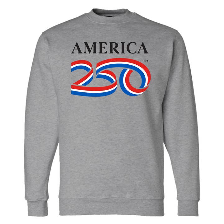 Classic Crewneck Sweatshirt, Dark Ash for wholesale by America250